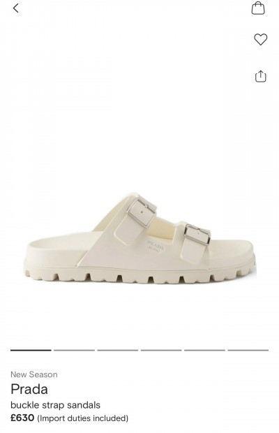Шлепки Prada