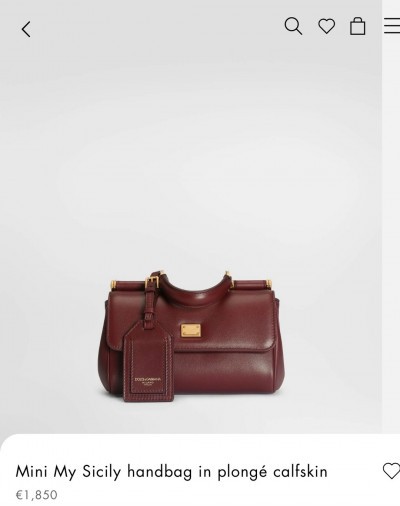 Сумка Dolce&amp;Gabbana My Sicily mini  