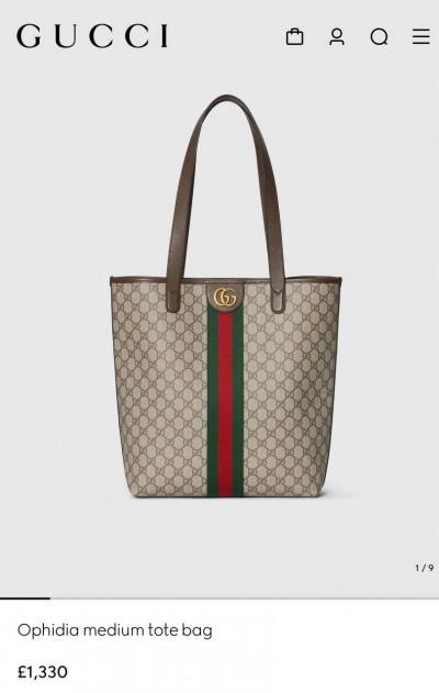 Сумка Gucci Ophidia medium tote bag