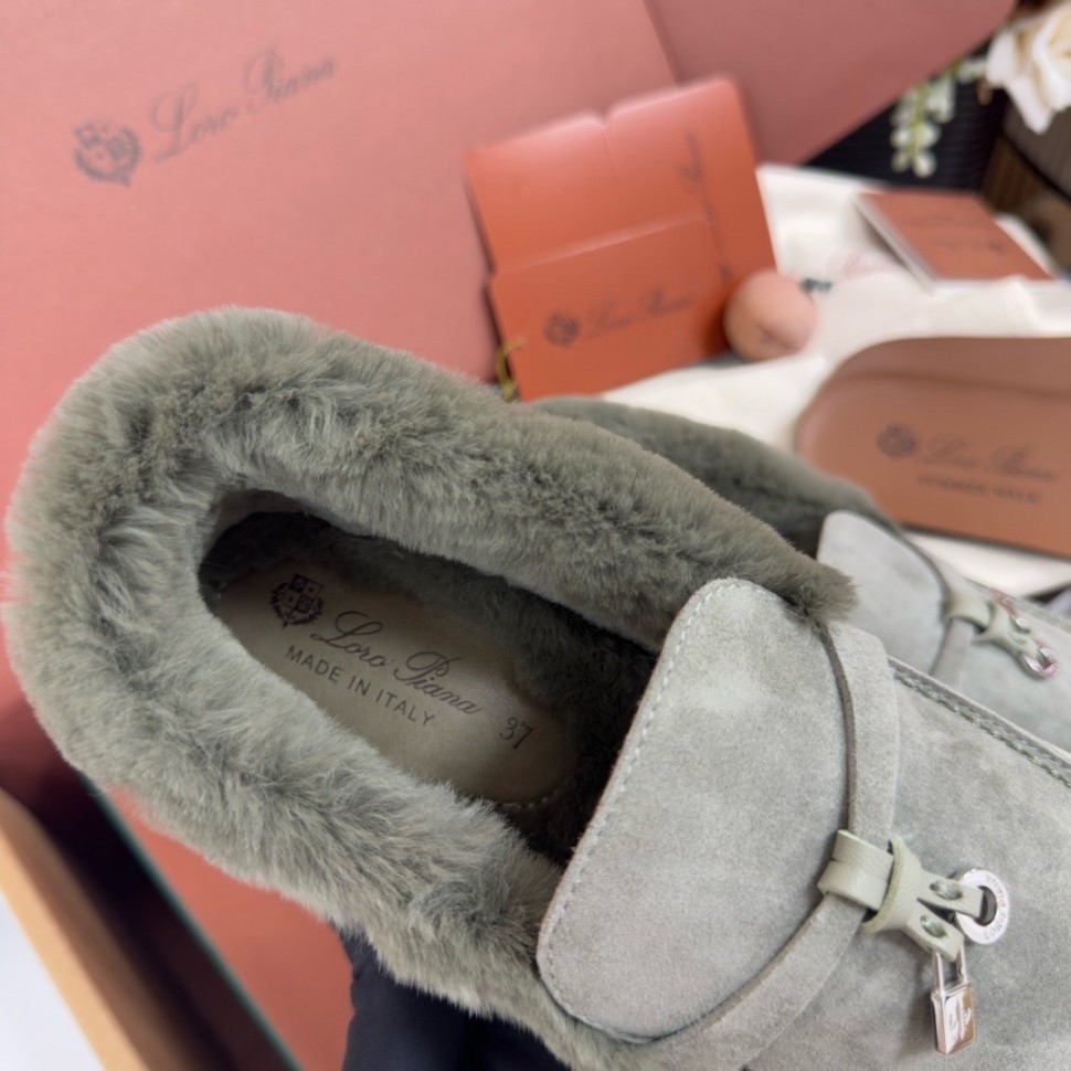 Лоуферы Loro Piana на меху