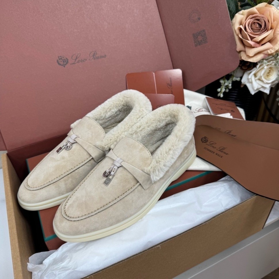 Лоуферы Loro Piana на меху