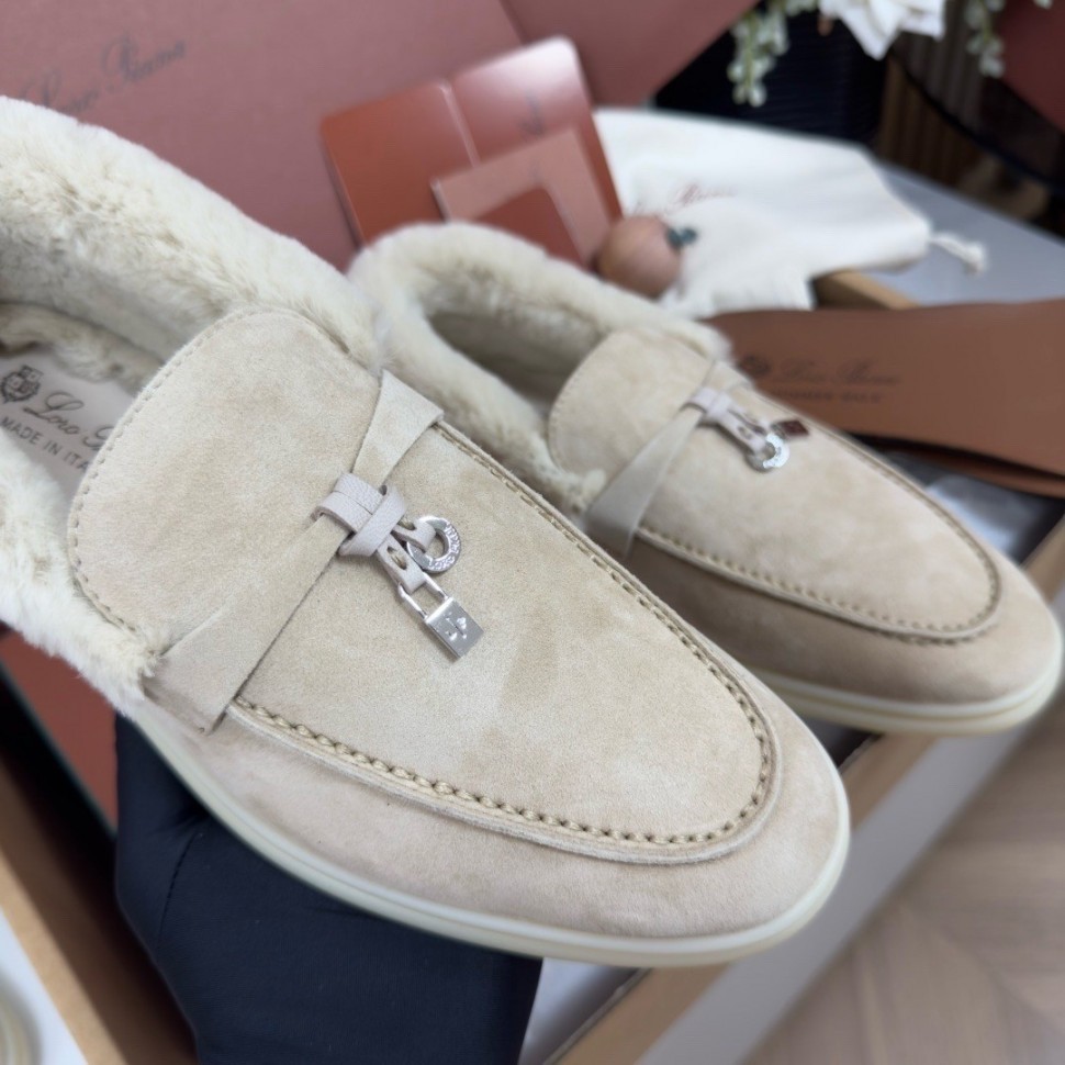 Лоуферы Loro Piana на меху