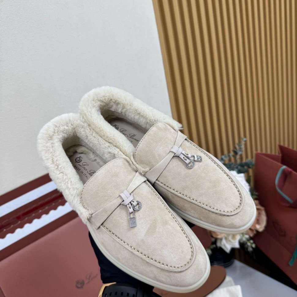 Лоуферы Loro Piana на меху
