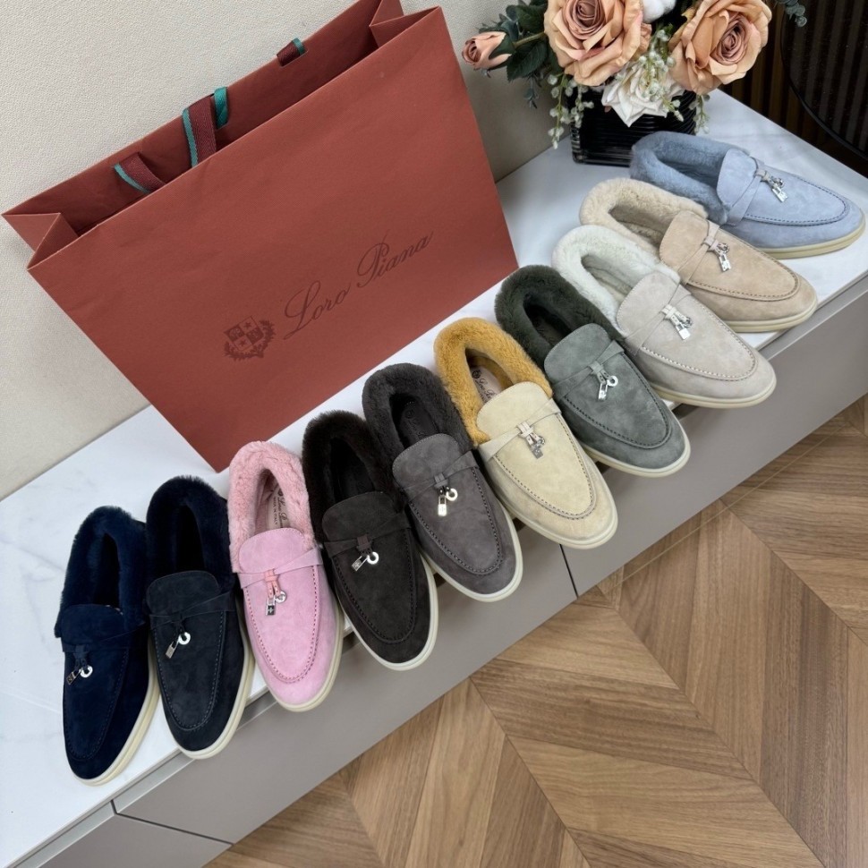 Лоуферы Loro Piana на меху