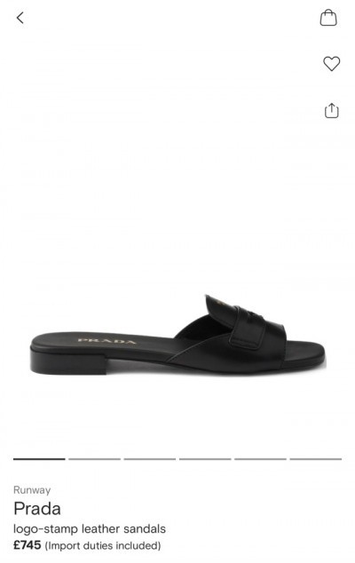 Шлепки Prada 